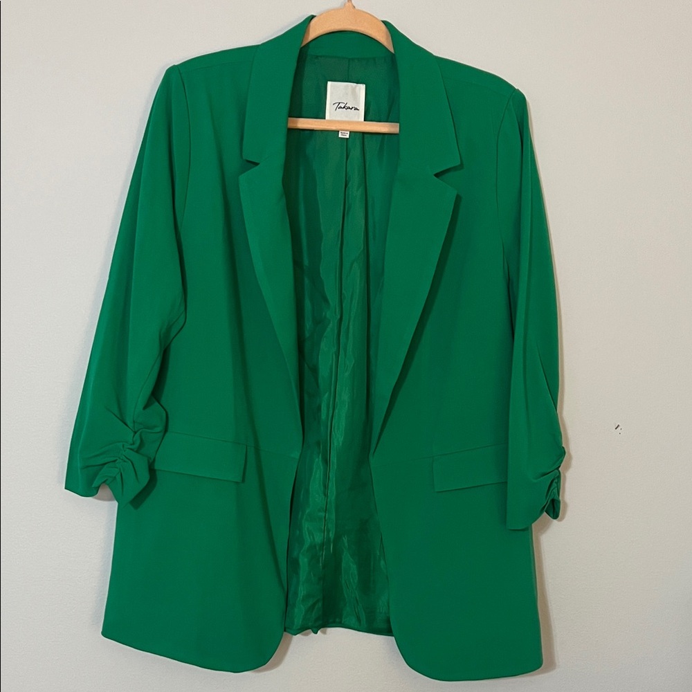 SZ XL Tamara Kelly Green Lightweight Blazer